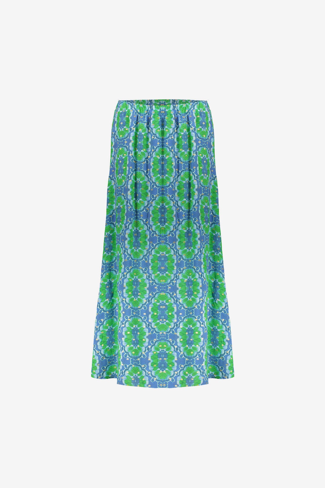 Geisha Fashion Damen Midi-Rock mit Kachel-Dessin und Lurex