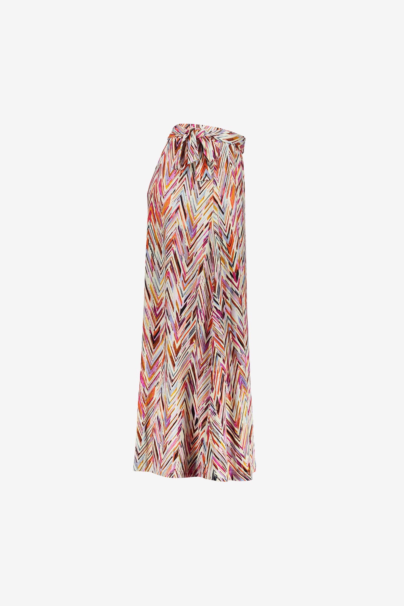 Geisha dames Jersey midi-rok met print en strikdetail