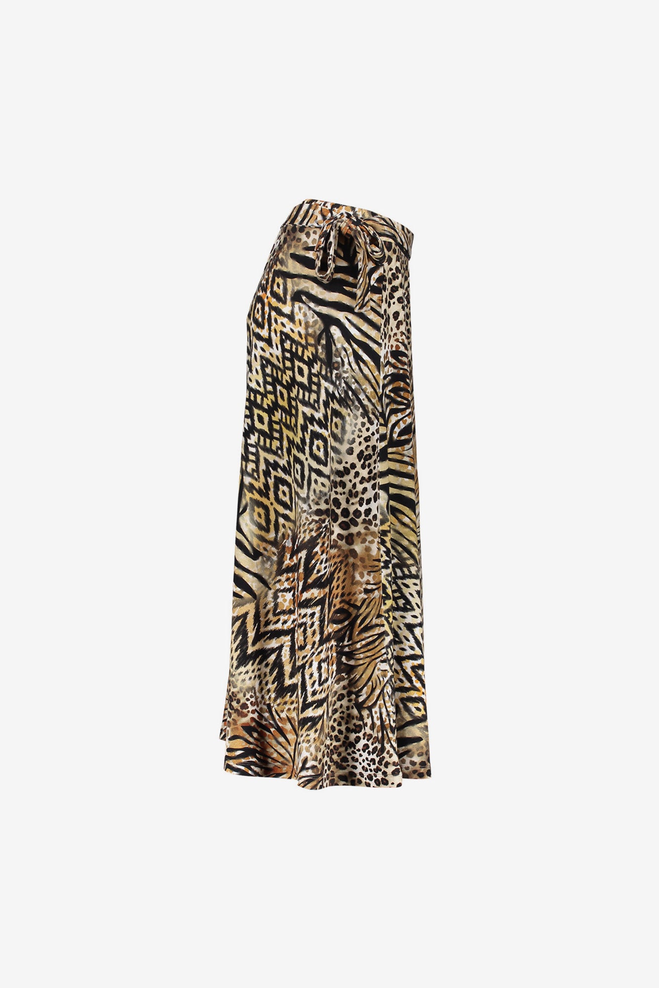 Geisha dames Jersey midi-rok met print en strikdetail