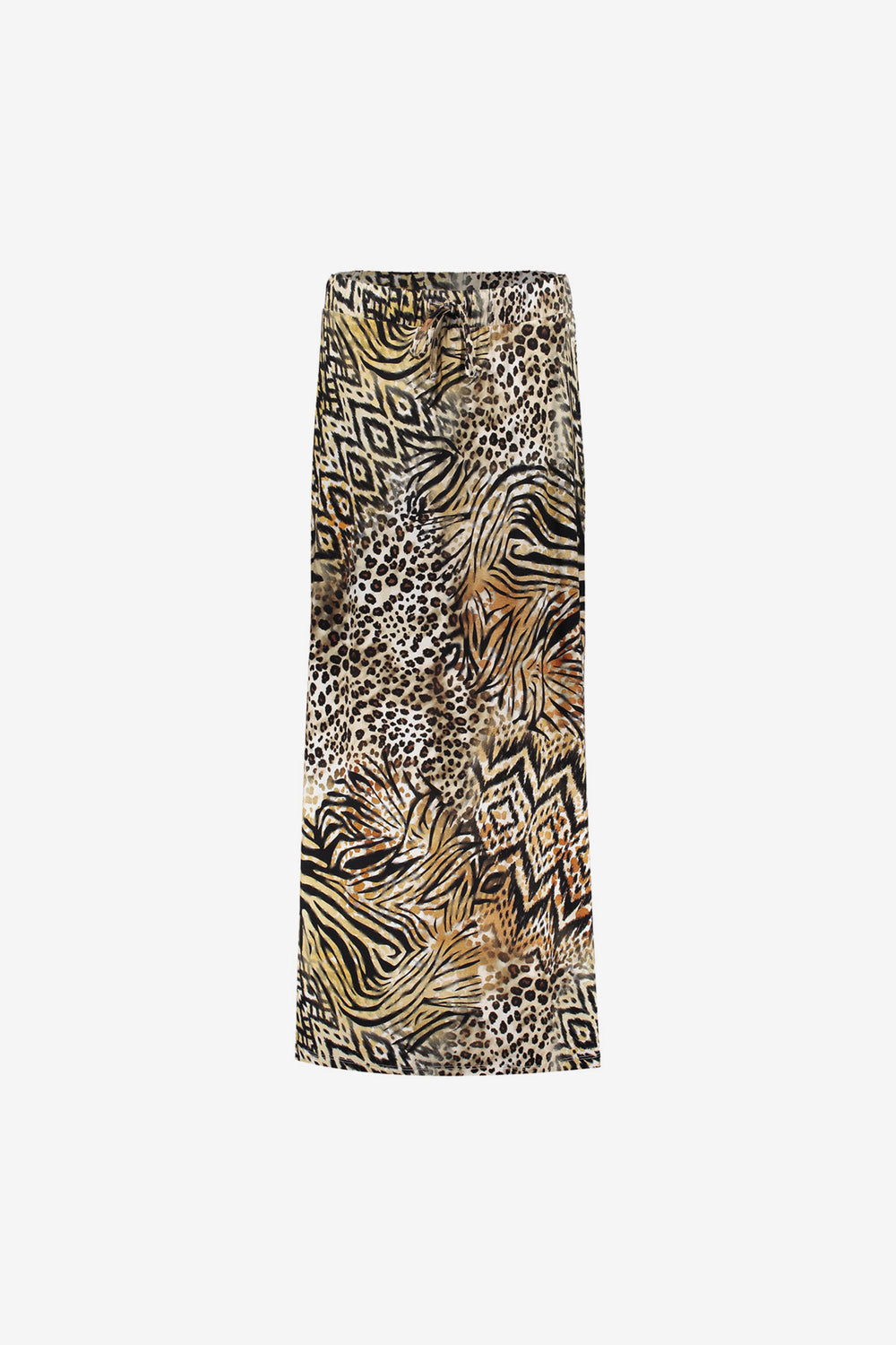 Geisha dames Jersey maxi-rok met print