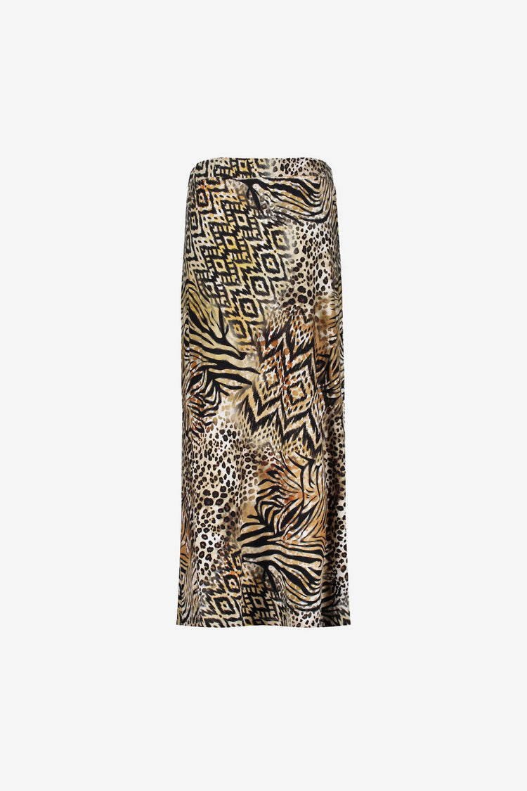 Geisha dames Jersey maxi-rok met print
