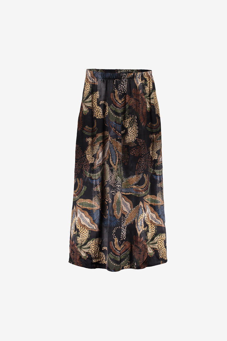 Geisha Damen-Maxirock mit Print