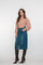 eisha Damen-Midi-Jeansrock im Stonewash-Look mit Schlitz