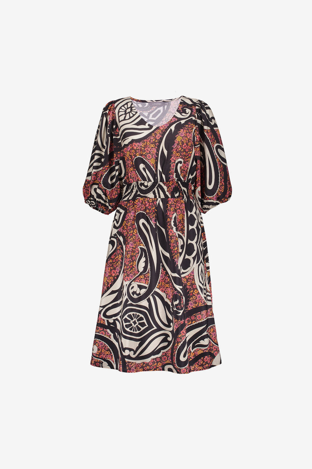 Geisha Fashion Damen Paisley Print Midi Kleid