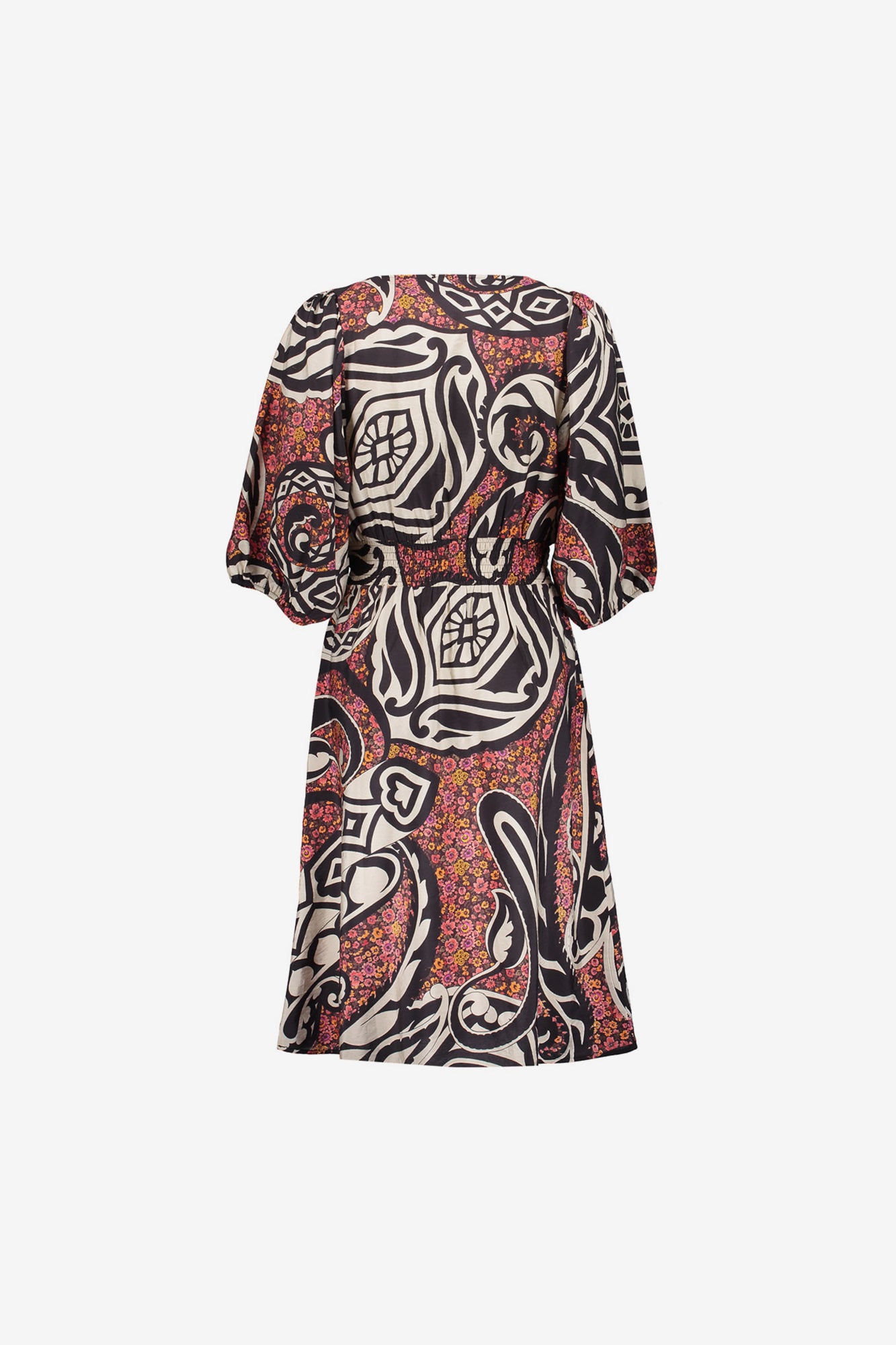 Geisha Fashion Damen Paisley Print Midi Kleid
