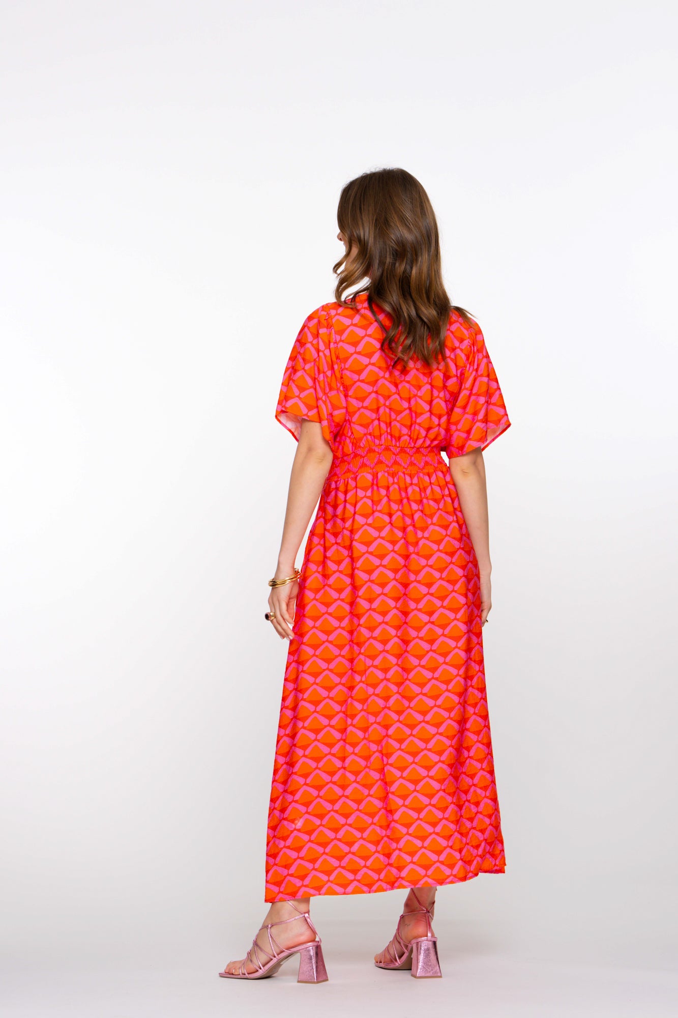 Geisha Fashion Damenkleid mit Korallenmuster
