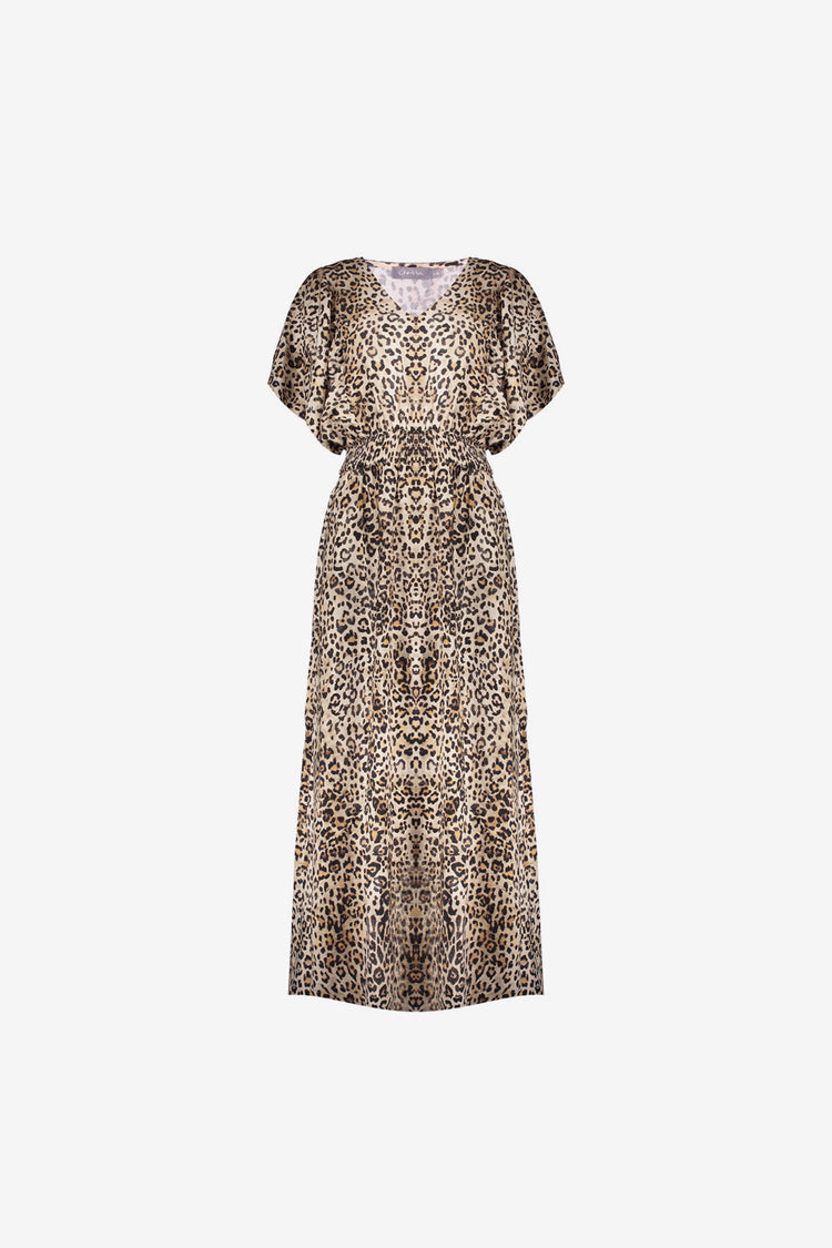 Geisha Fashion Damenkleid mit Leopardenmuster