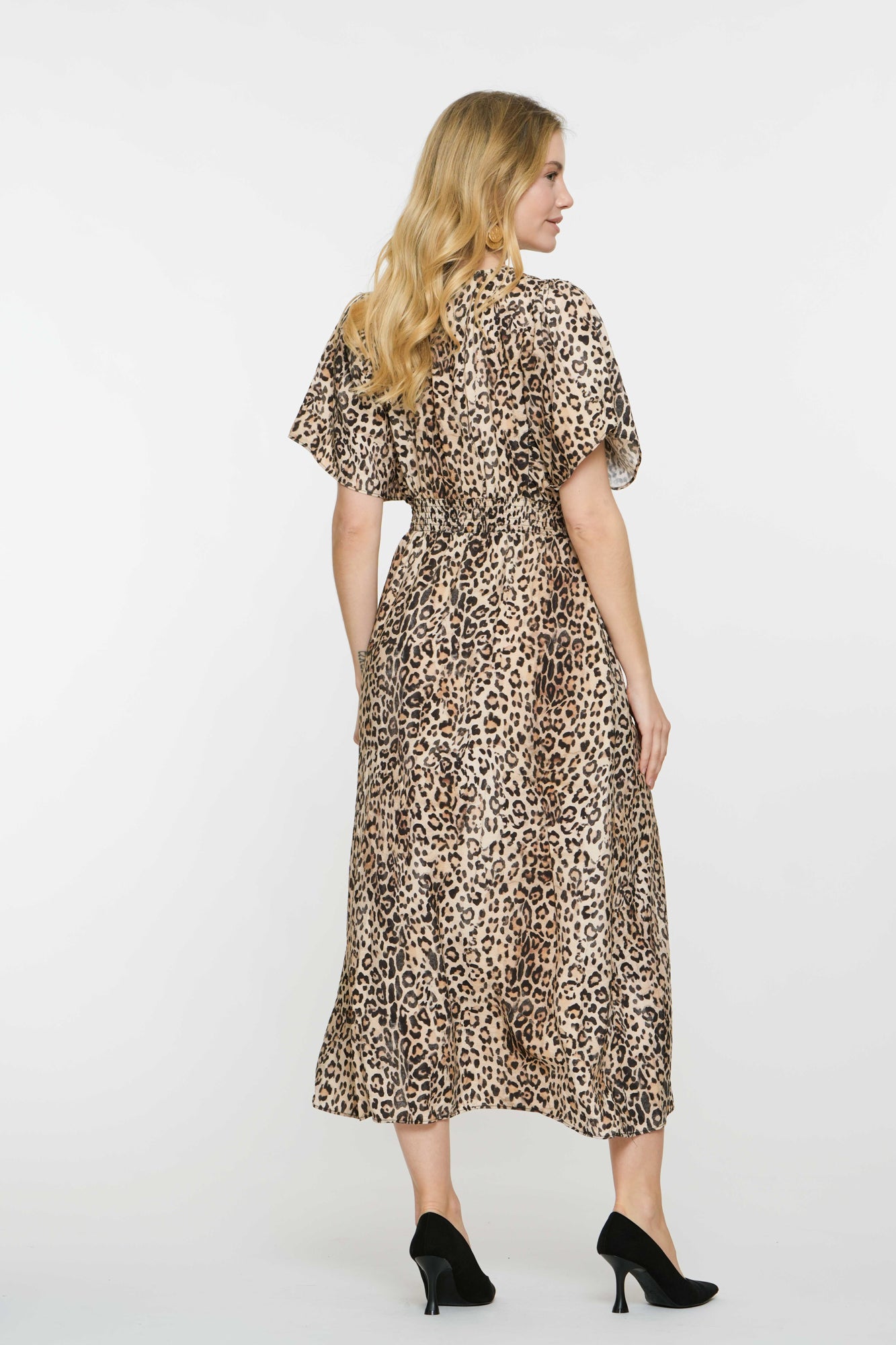 Geisha Fashion Damenkleid mit Leopardenmuster