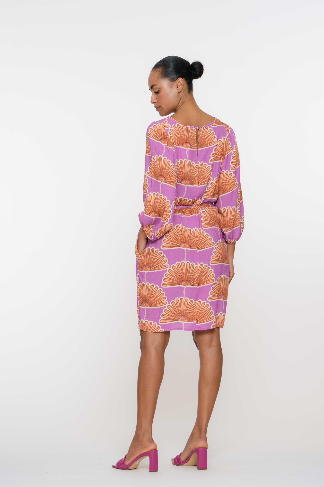Geisha Fashion Damenkleid mit Mandela-Blumenmuster