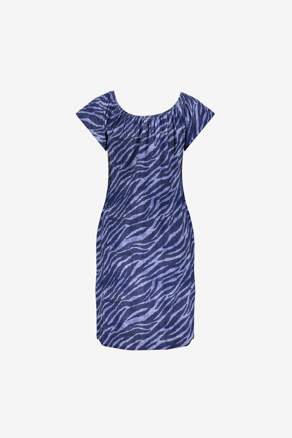 Geisha Fashion Damen Midi-Kleid mit elastischem Ausschnitt