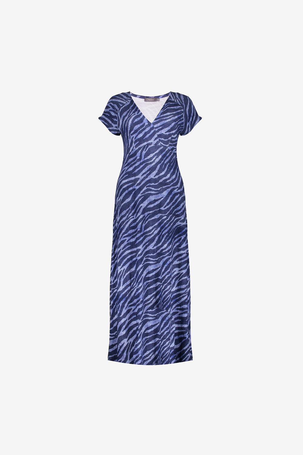 Geisha Fashion Damen Maxikleid mit V-Ausschnitt und Print