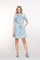 Geisha Damen Mini-Denim-Kleid mit Schleifendetail