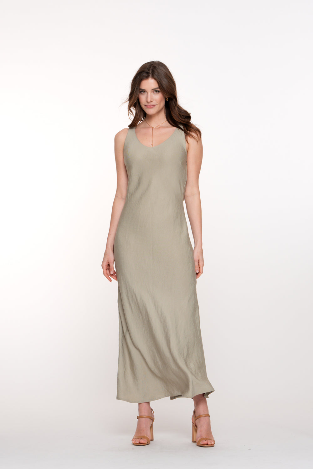 Geisha dames silky look maxi-jurk