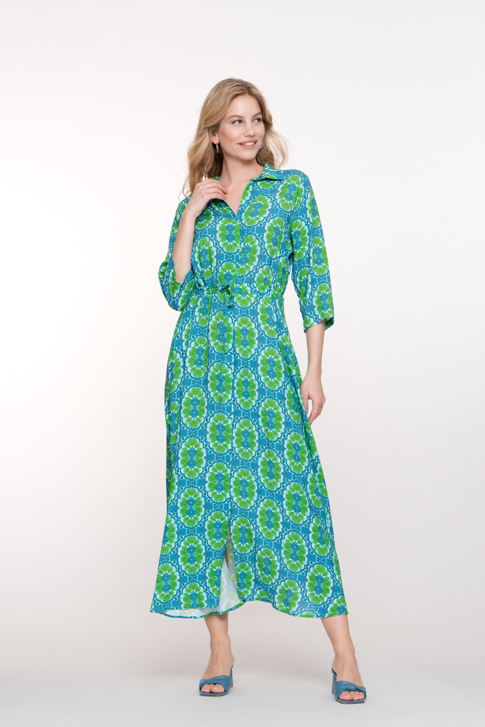 Geisha Fashion Damen Maxikleid mit stilvollem Print