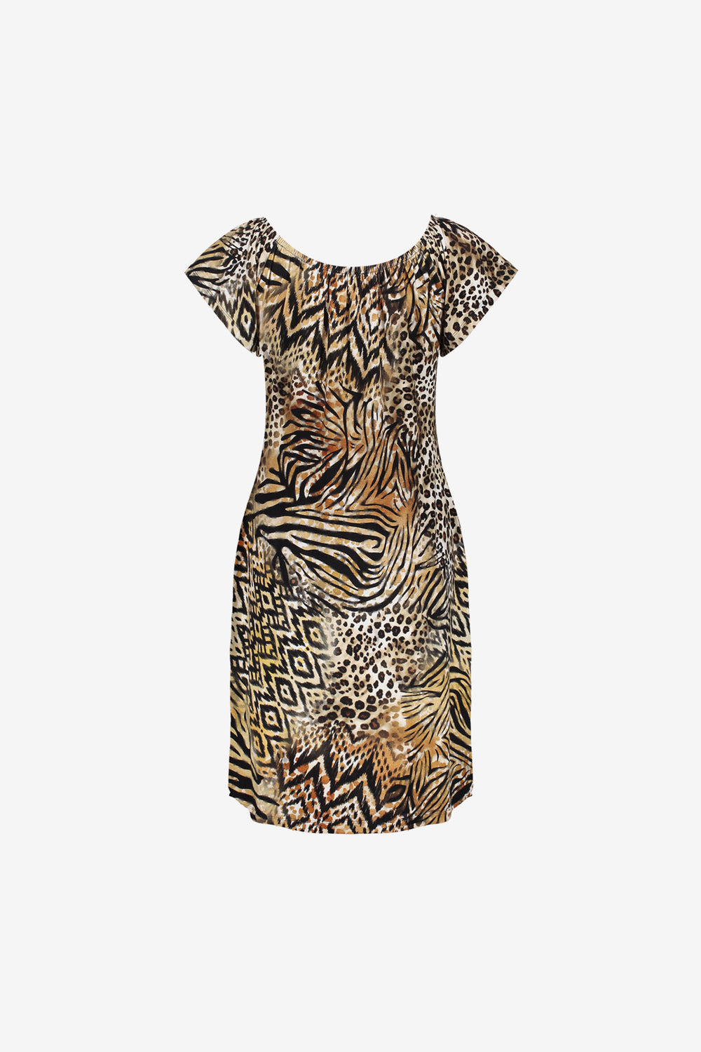 Geisha Damen Midikleid mit elastischem Ausschnitt