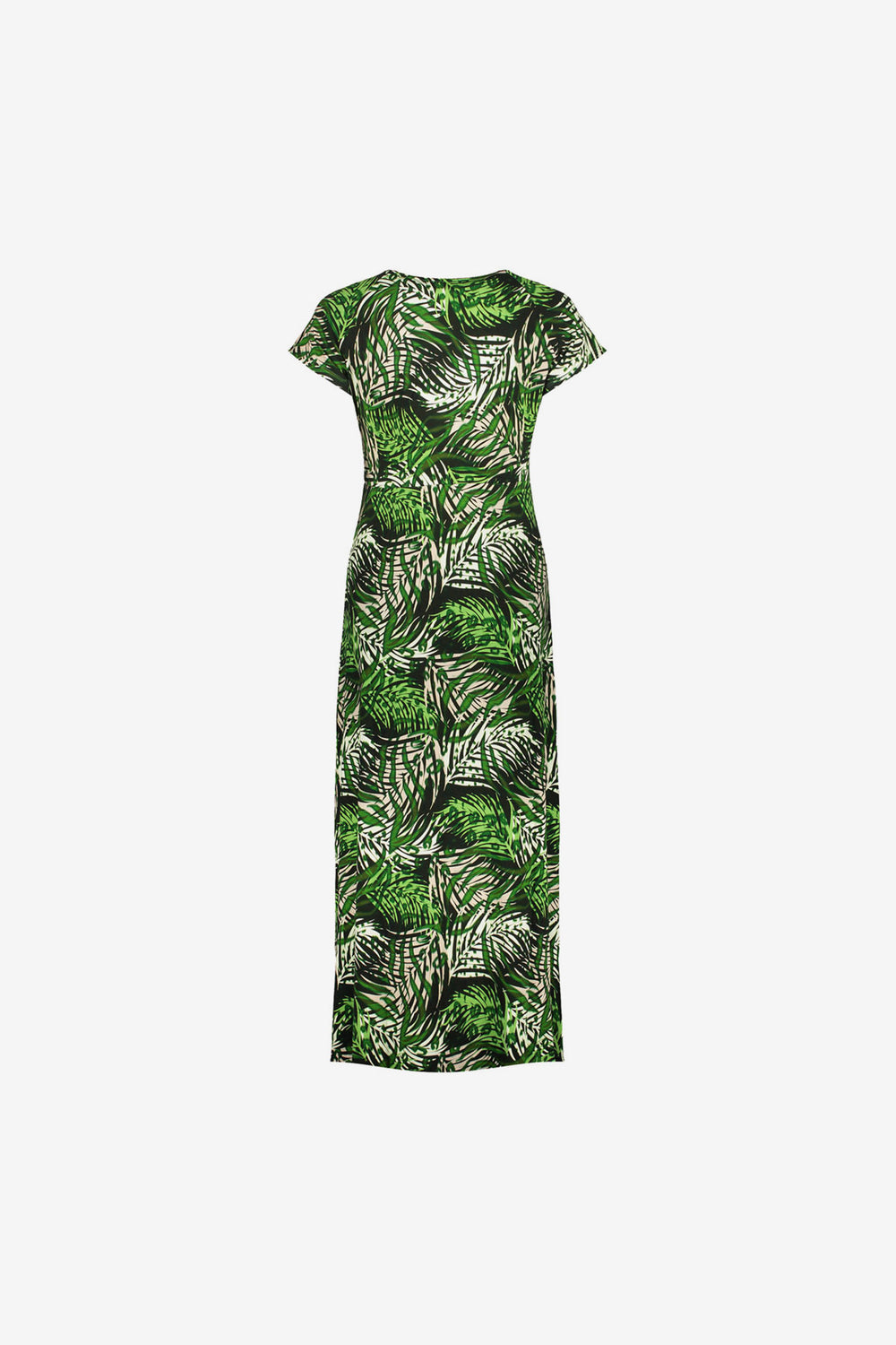 Geisha Damen-Maxikleid mit V-Ausschnitt und Print