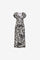 Geisha Damen-Maxikleid mit V-Ausschnitt und Print