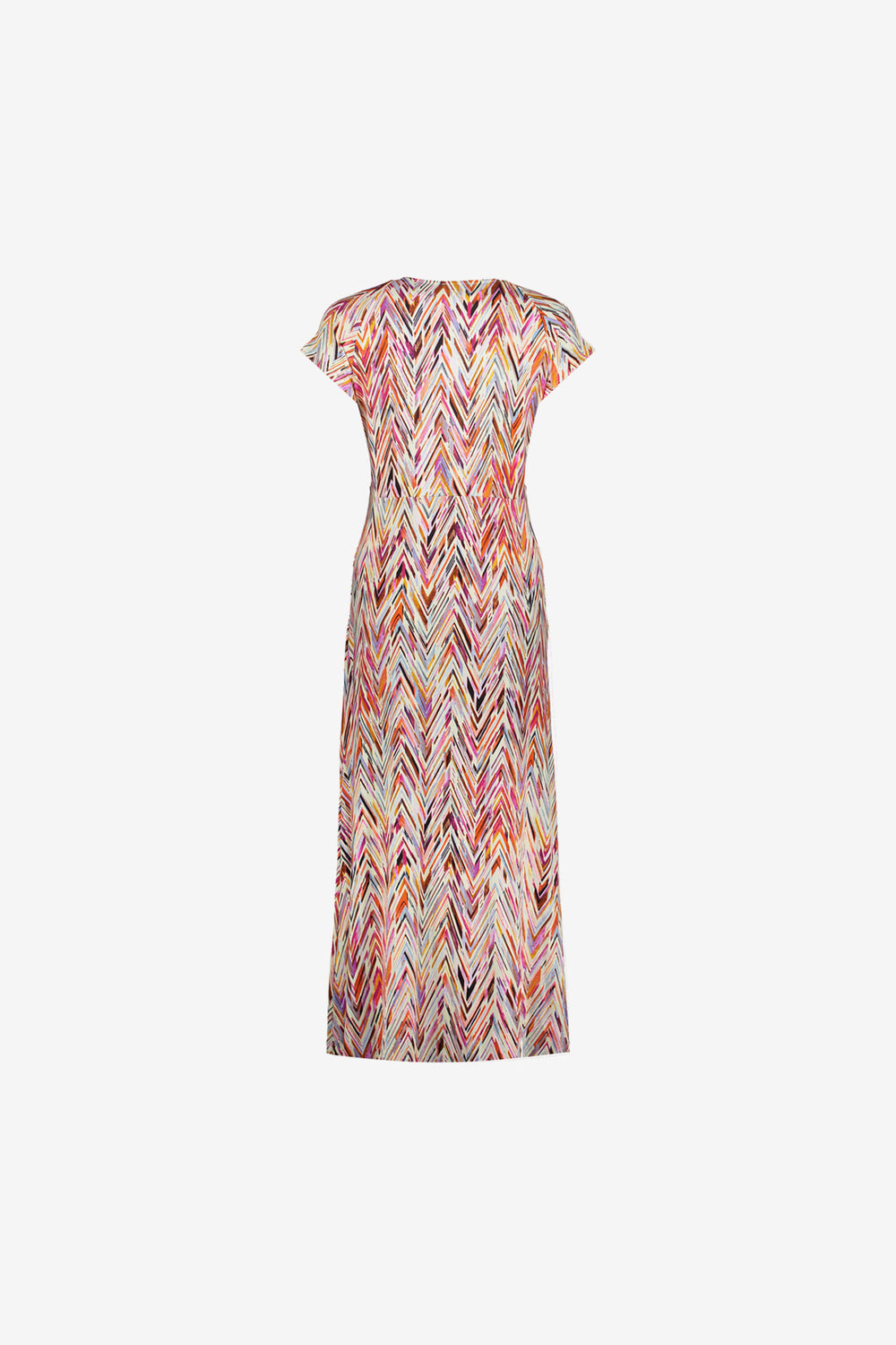 Geisha Damen Maxikleid mit V-Ausschnitt und Print