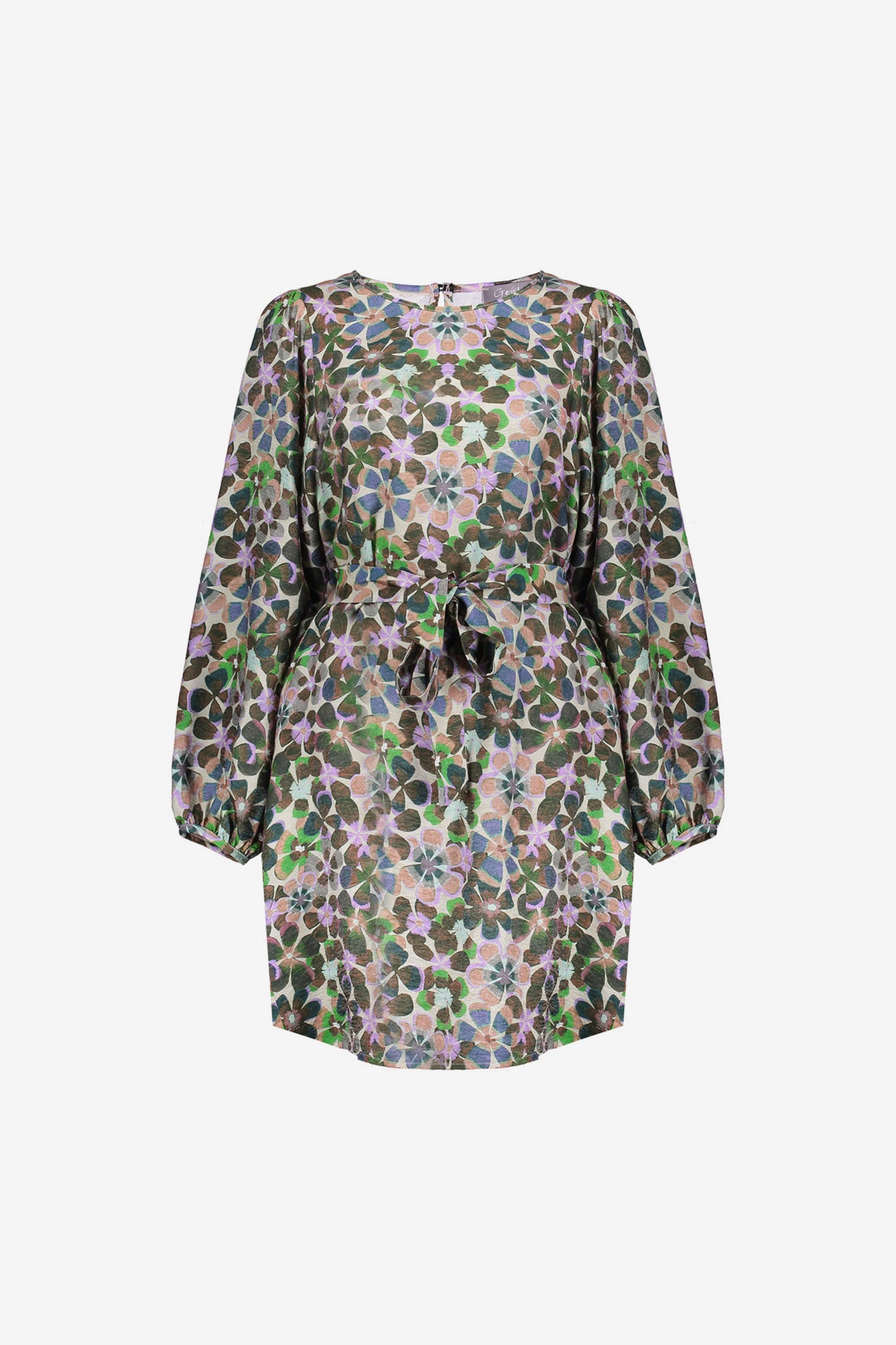 Geisha Damenkleid mit Blumenmuster