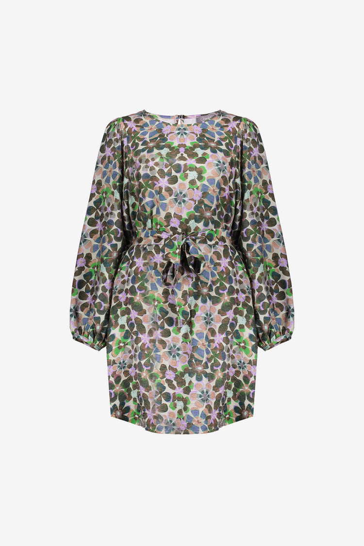 Geisha Damenkleid mit Blumenmuster