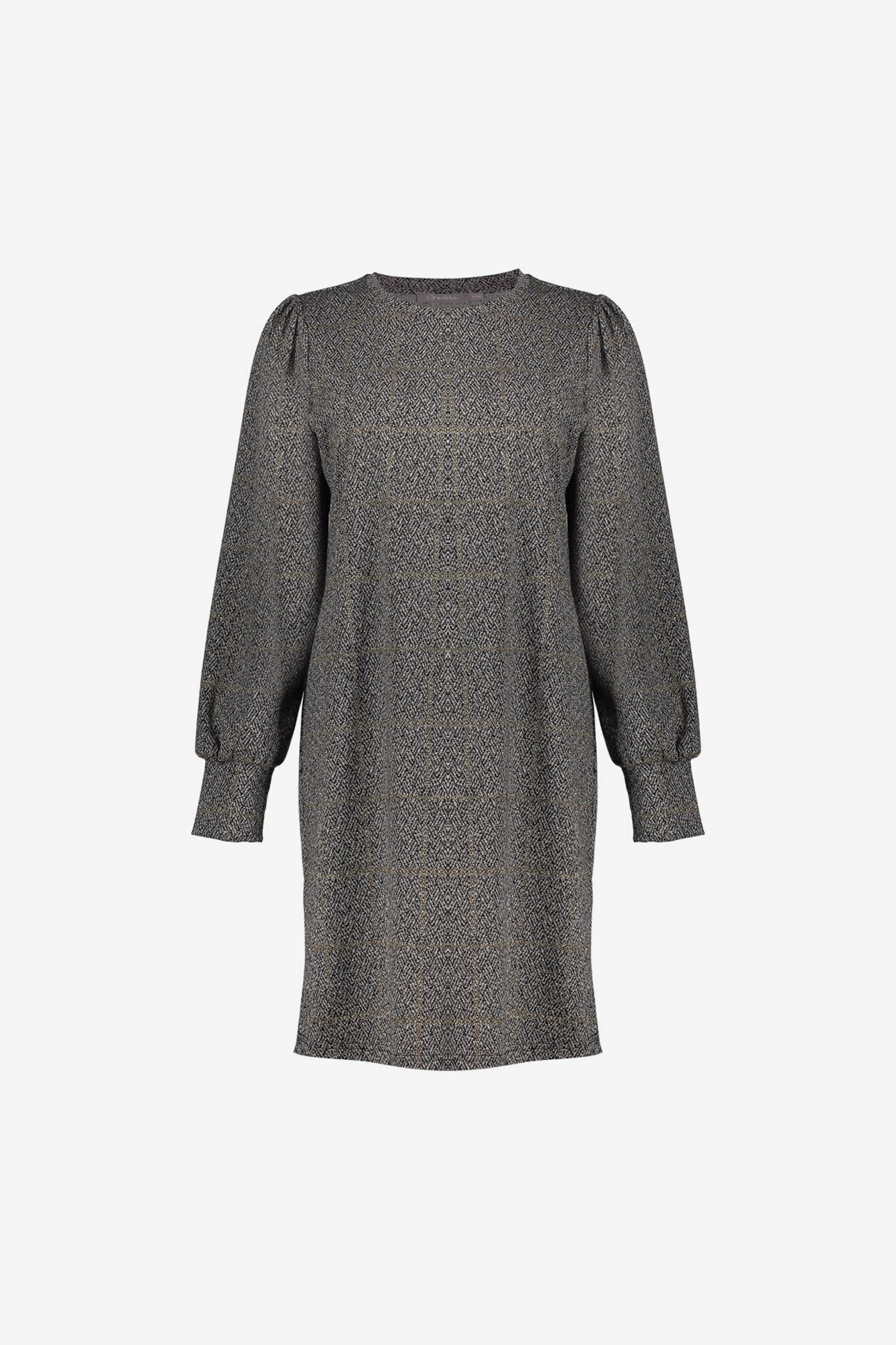Geisha Damen-Kleid in Karo mit Lurex