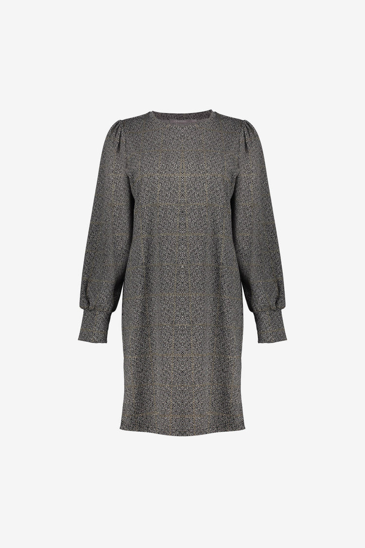 Geisha Damen-Kleid in Karo mit Lurex