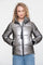 Geisha Damen-Metallic-Daunenjacke