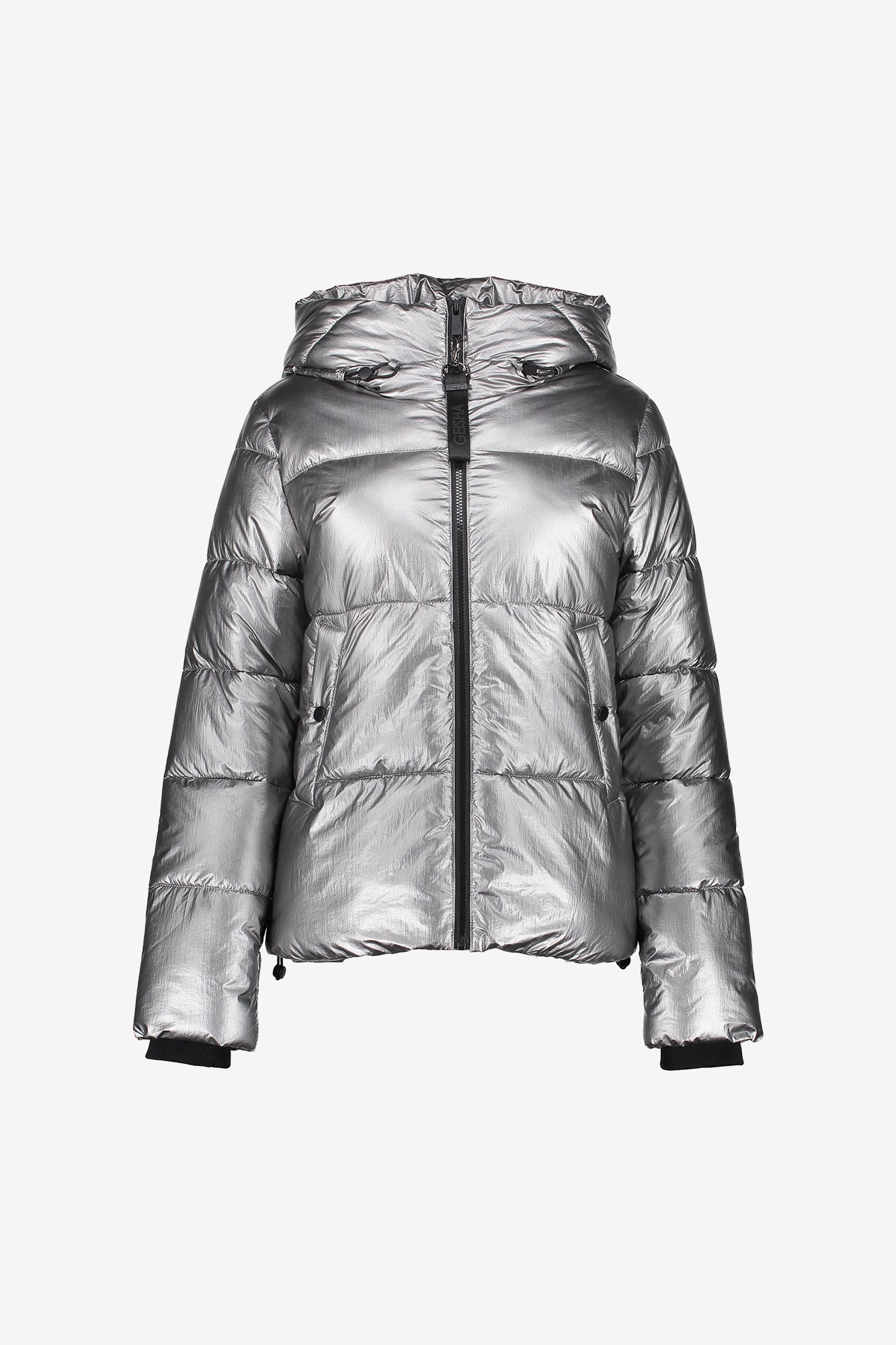 Geisha Damen-Metallic-Daunenjacke