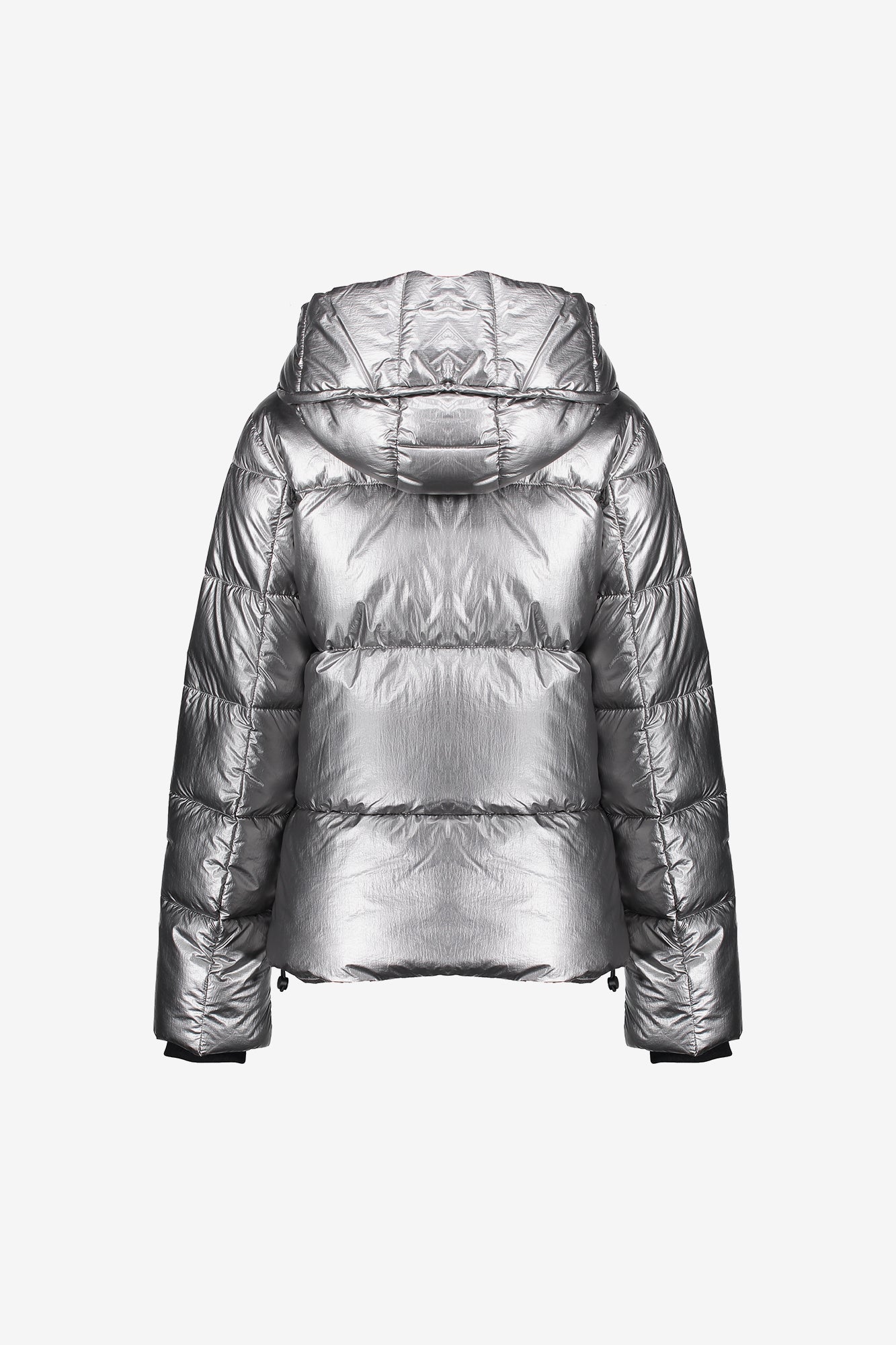 Geisha Damen-Metallic-Daunenjacke