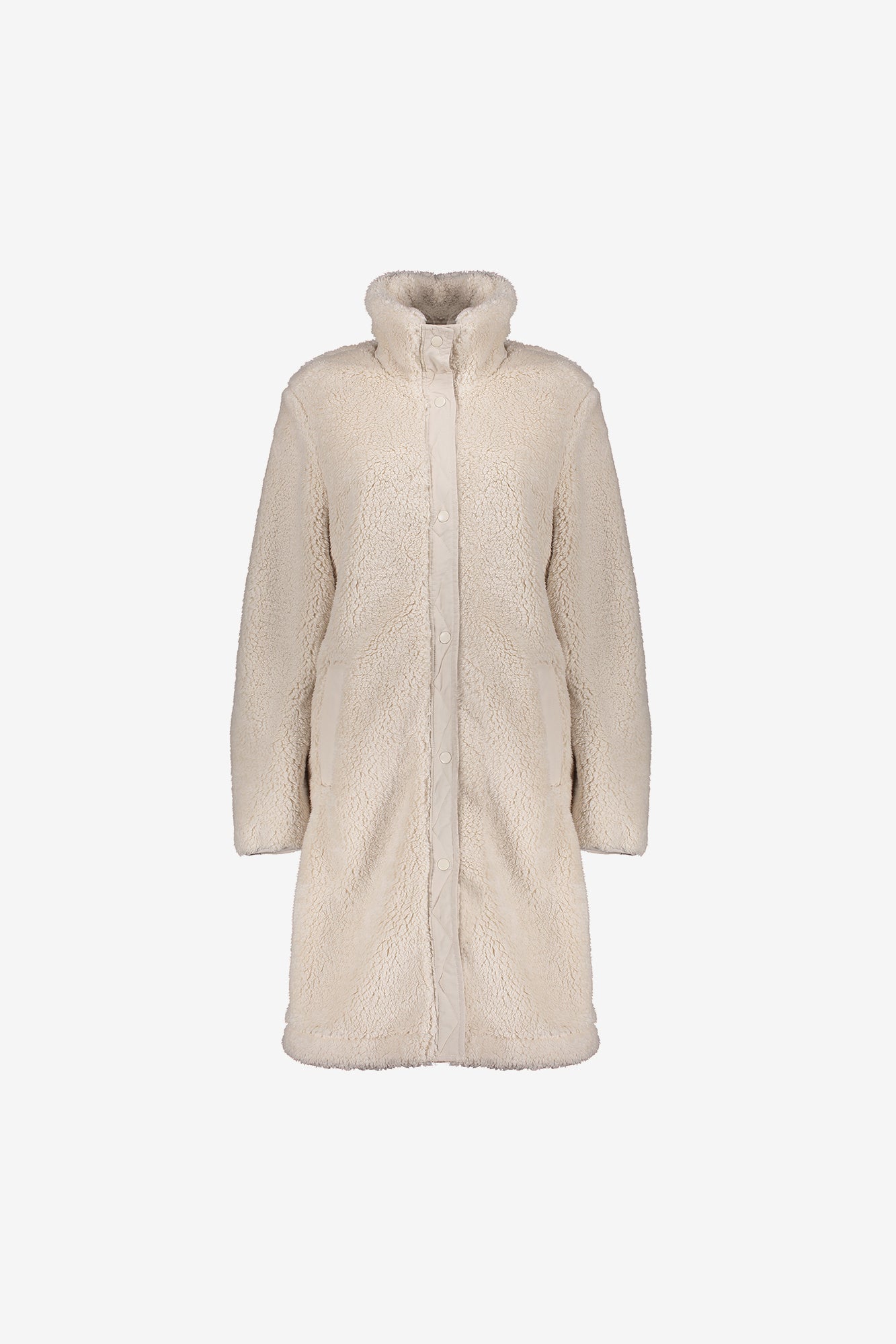Geisha Damen-Midi-Teddy-Mantel