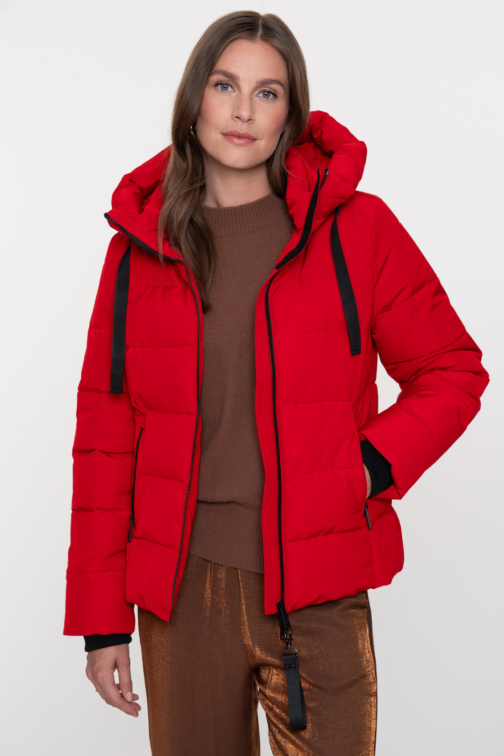 Geisha Damen-Daunenjacke mit Stehkapuze