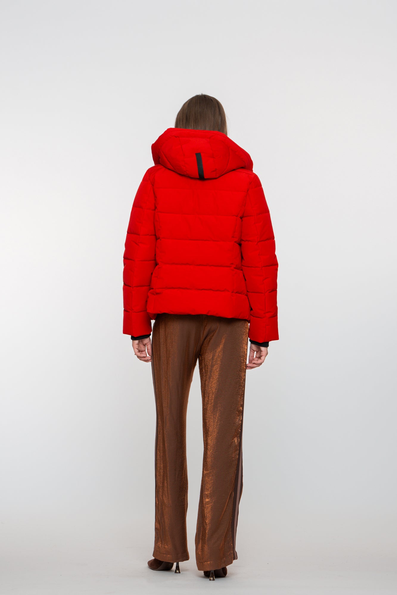 Geisha Damen-Daunenjacke mit Stehkapuze