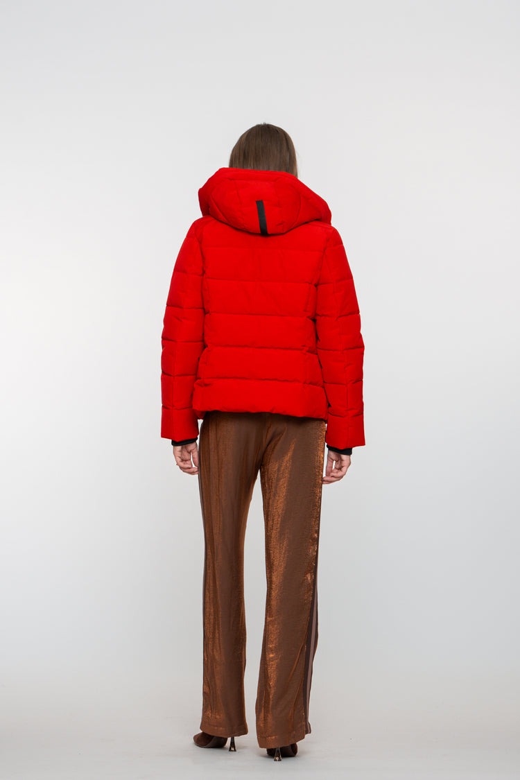Geisha Damen-Daunenjacke mit Stehkapuze