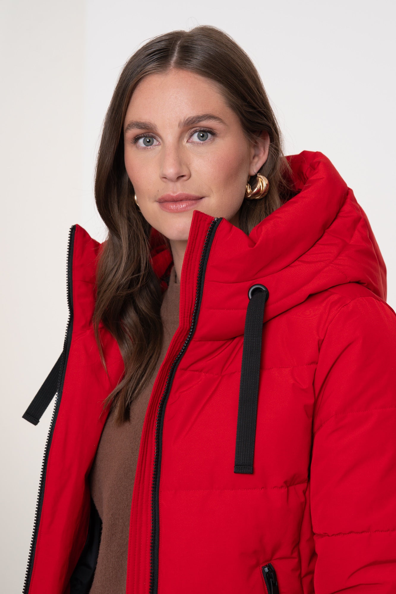 Geisha Damen-Daunenjacke mit Stehkapuze