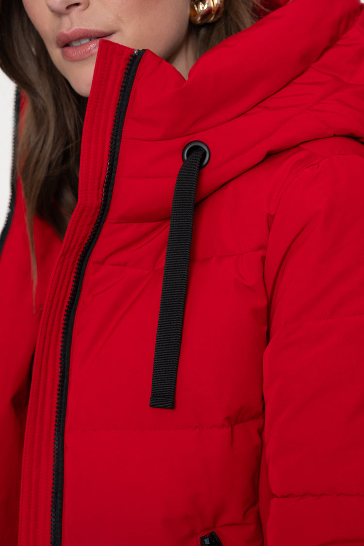 Geisha Damen-Daunenjacke mit Stehkapuze