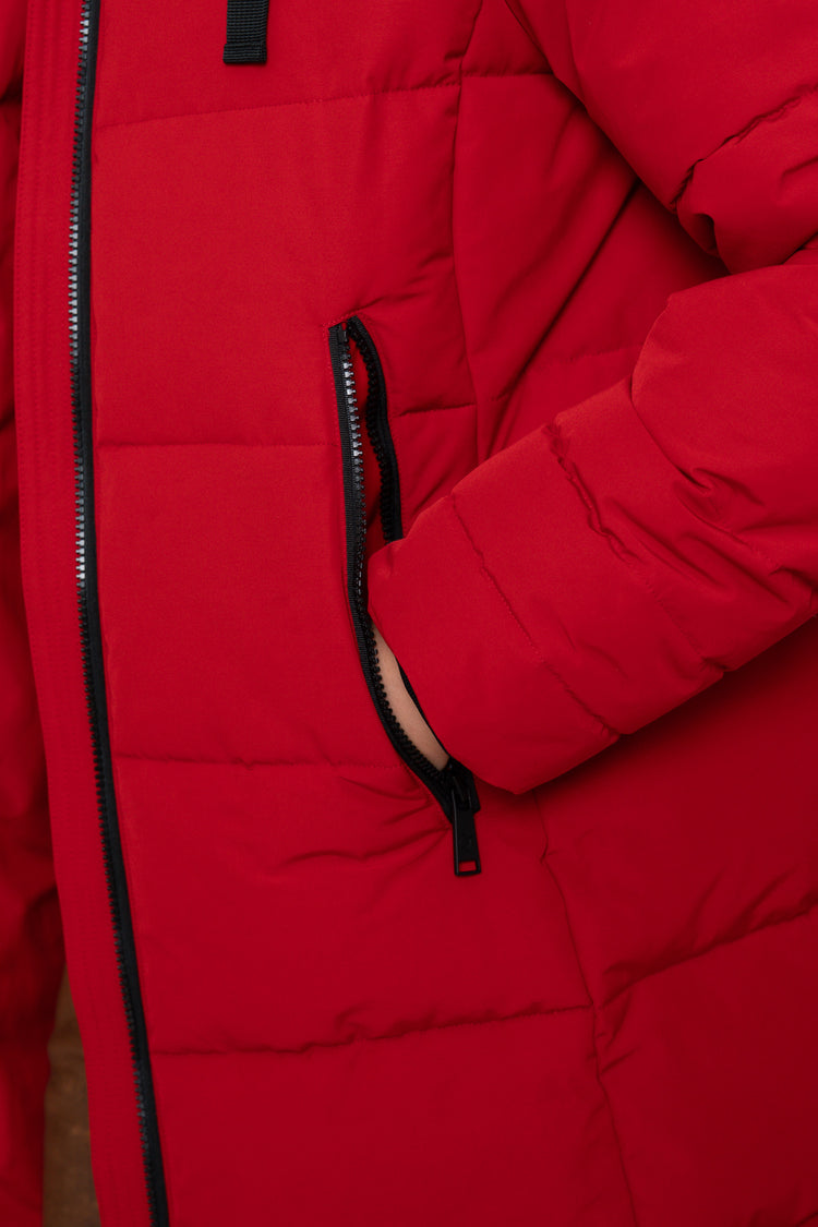 Geisha Damen-Daunenjacke mit Stehkapuze