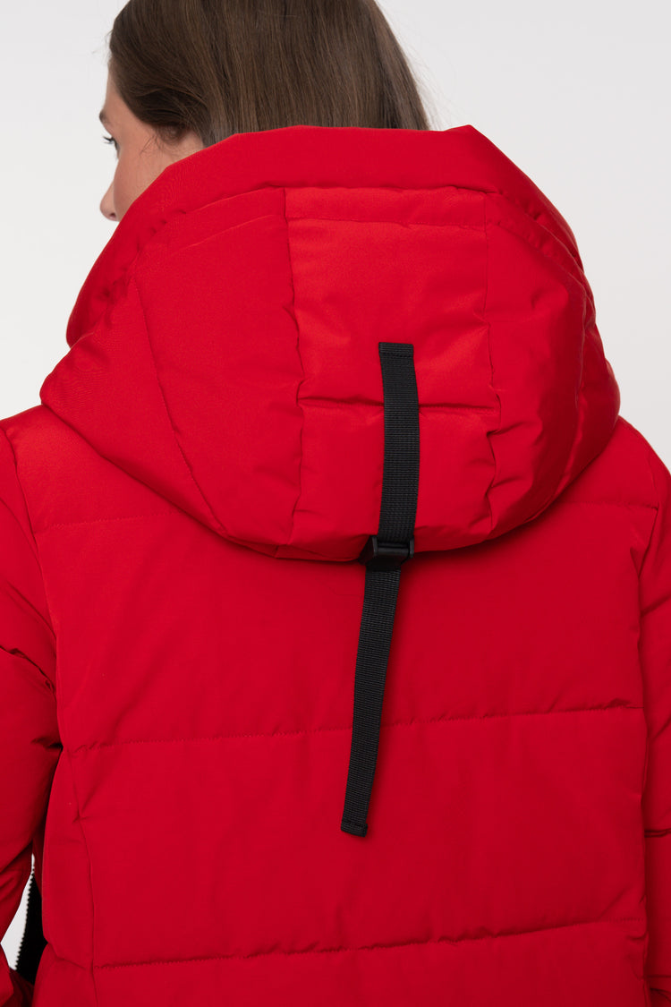 Geisha Damen-Daunenjacke mit Stehkapuze