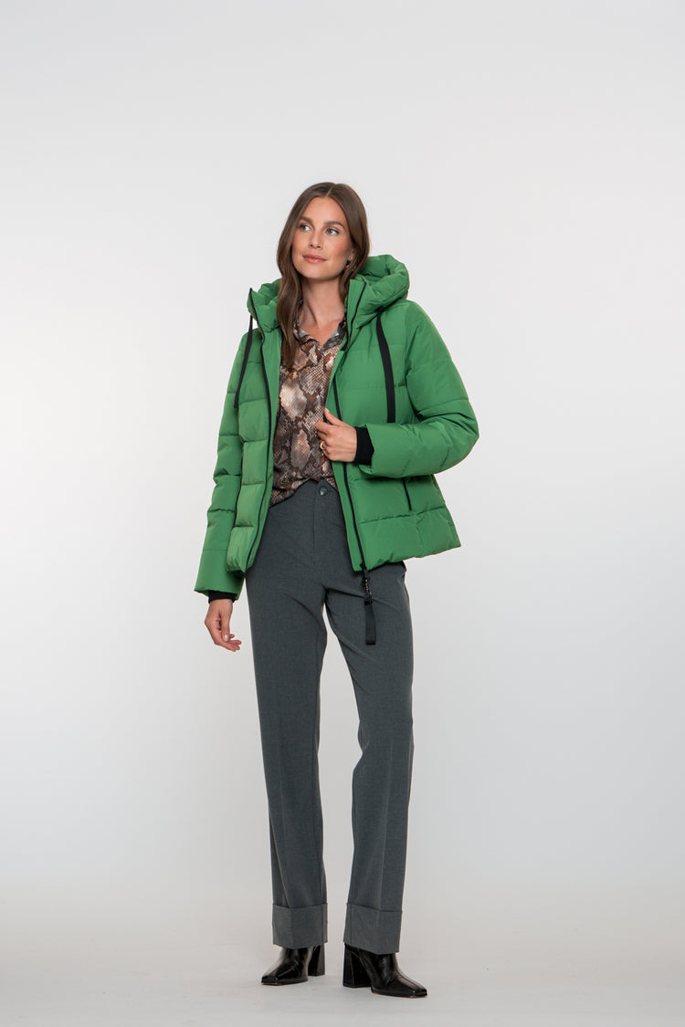 Geisha Damen-Daunenjacke mit Stehkapuze