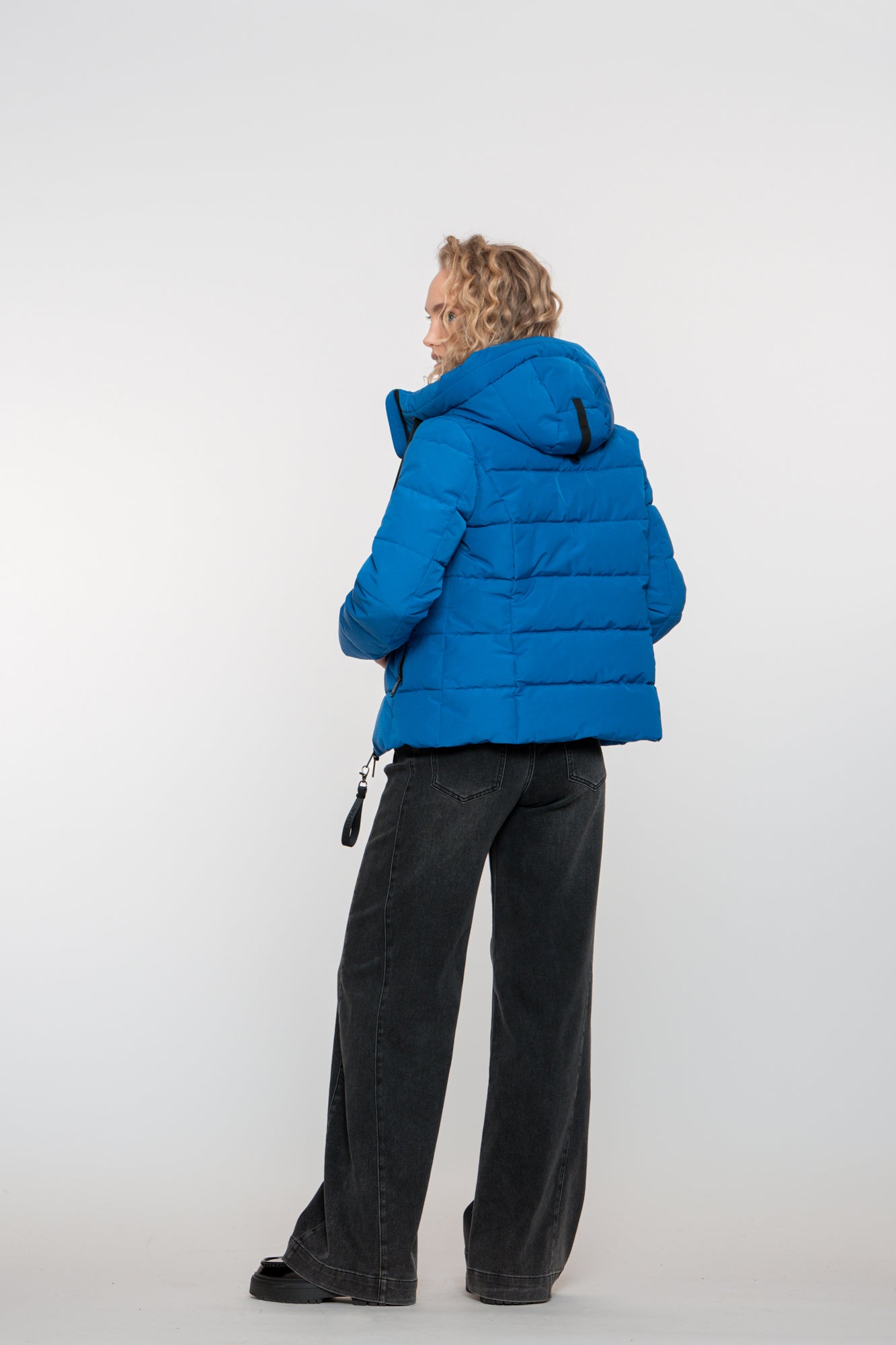 Geisha Damen-Daunenjacke mit Stehkapuze