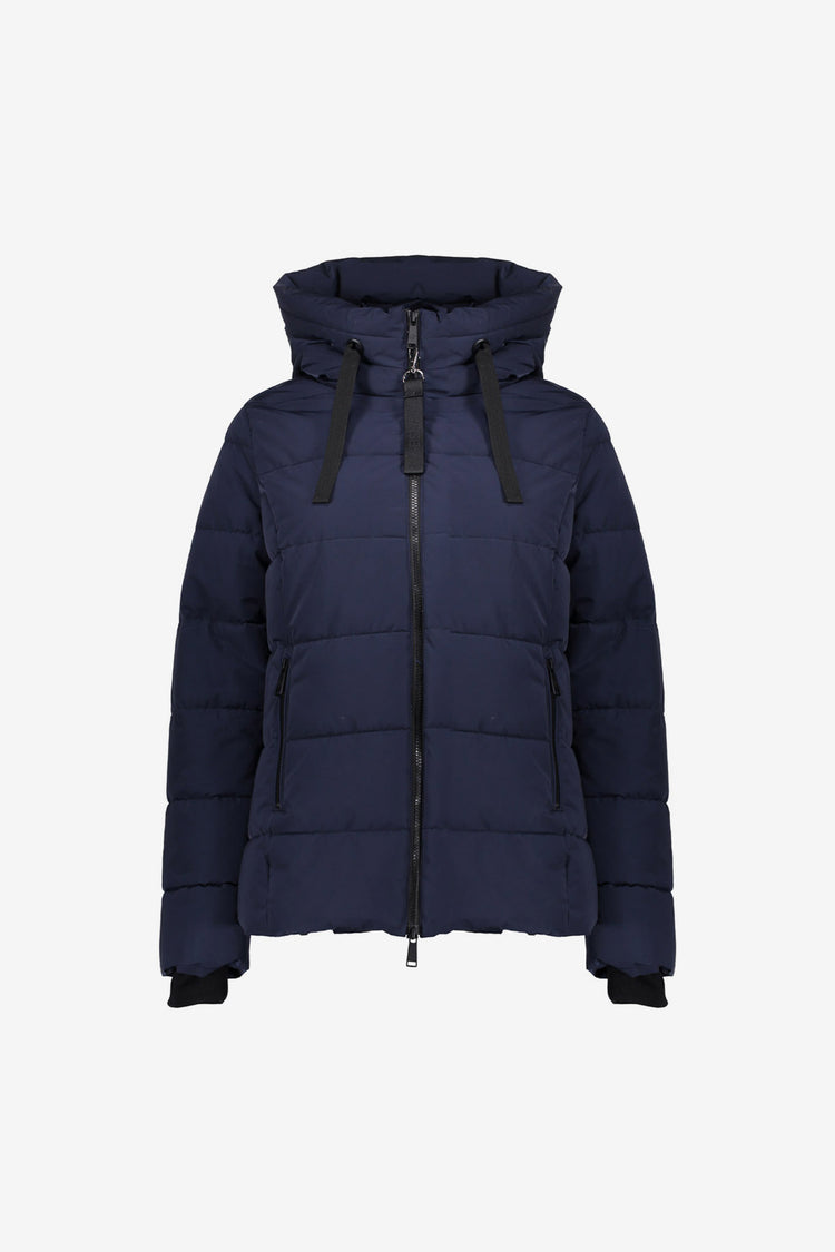 Geisha Damen-Daunenjacke mit Stehkapuze