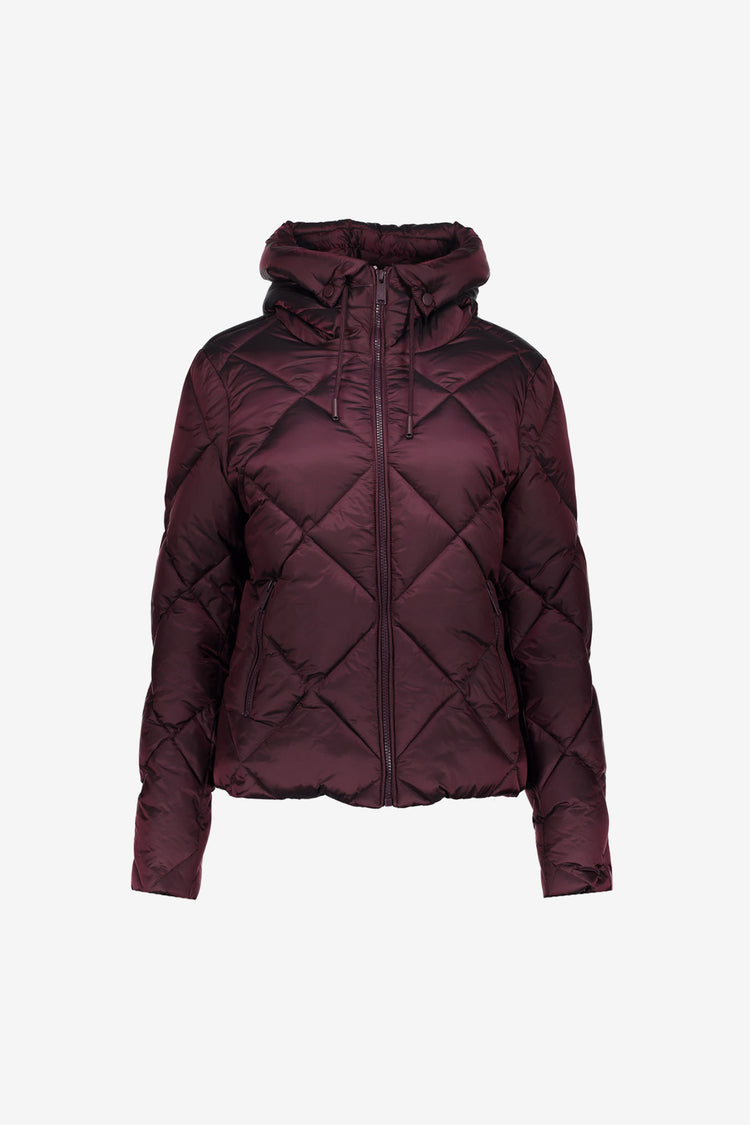 Geisha Damen-Steppjacke in Burgunderrot