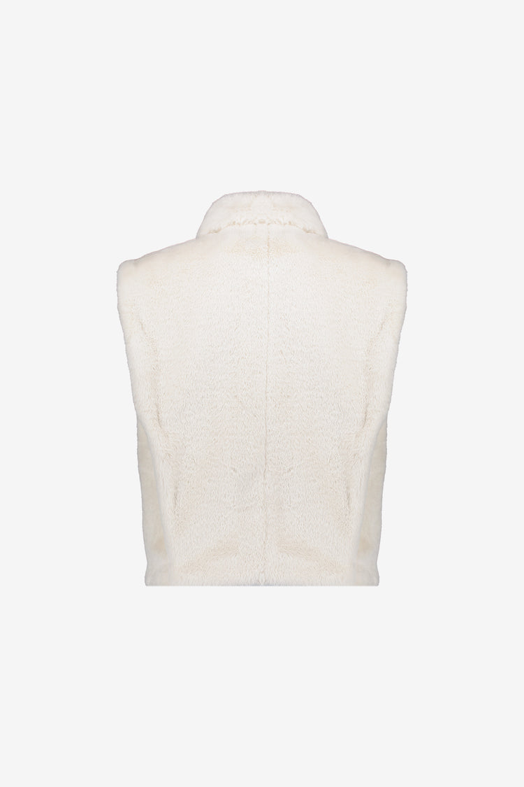 Geisha Damen-Kunstfell-Bodywarmer