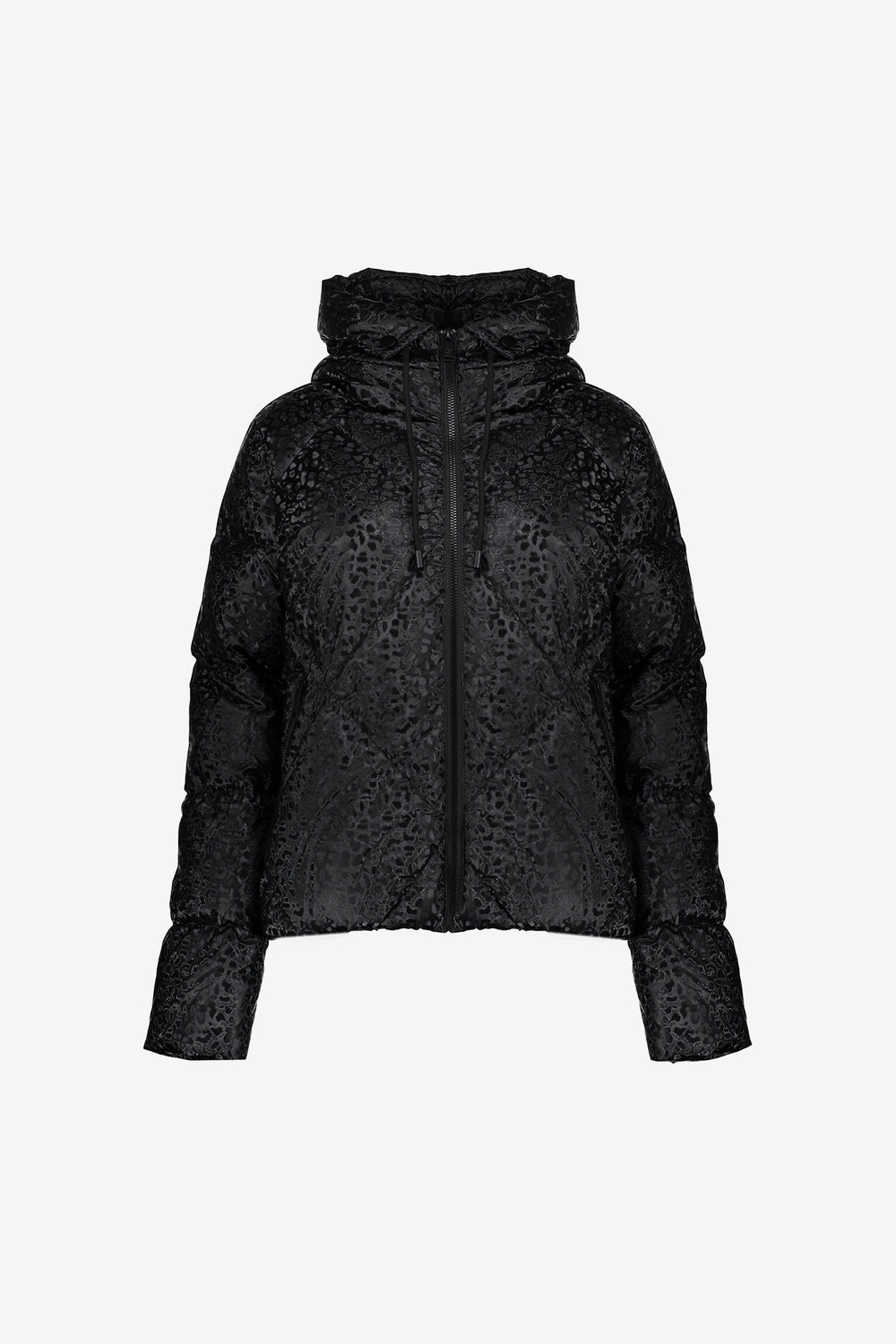 Geisha Damen-Steppjacke mit Leoprint