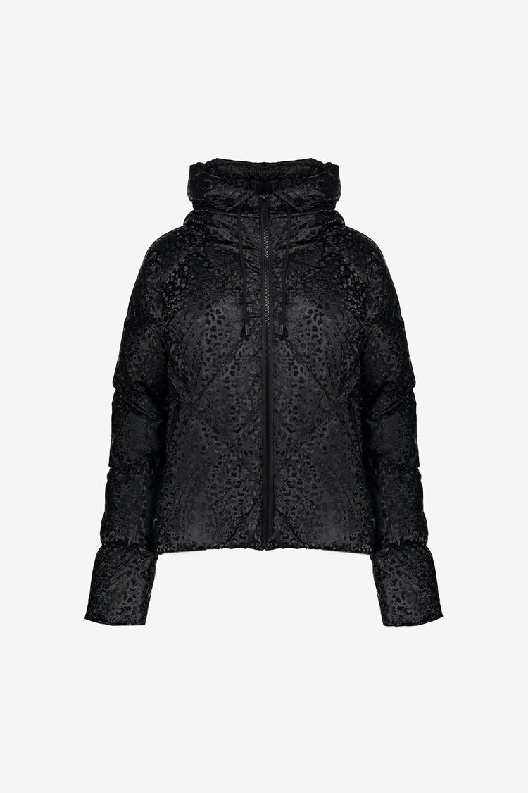 Geisha Damen-Steppjacke mit Leoprint