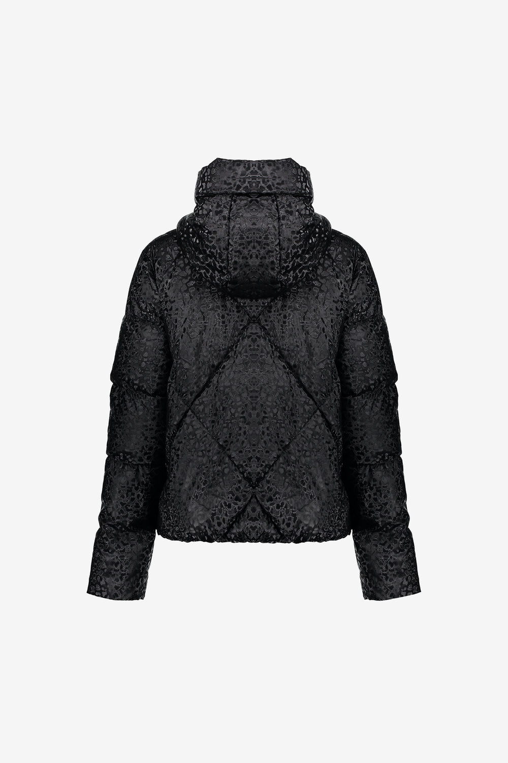 Geisha Damen-Steppjacke mit Leoprint
