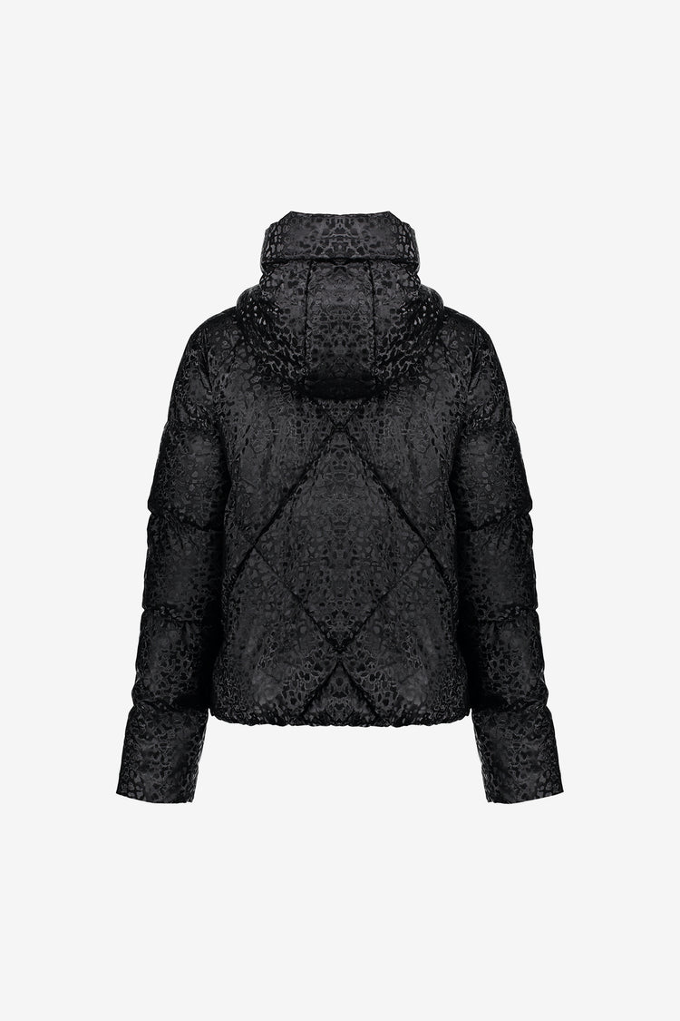 Geisha Damen-Steppjacke mit Leoprint