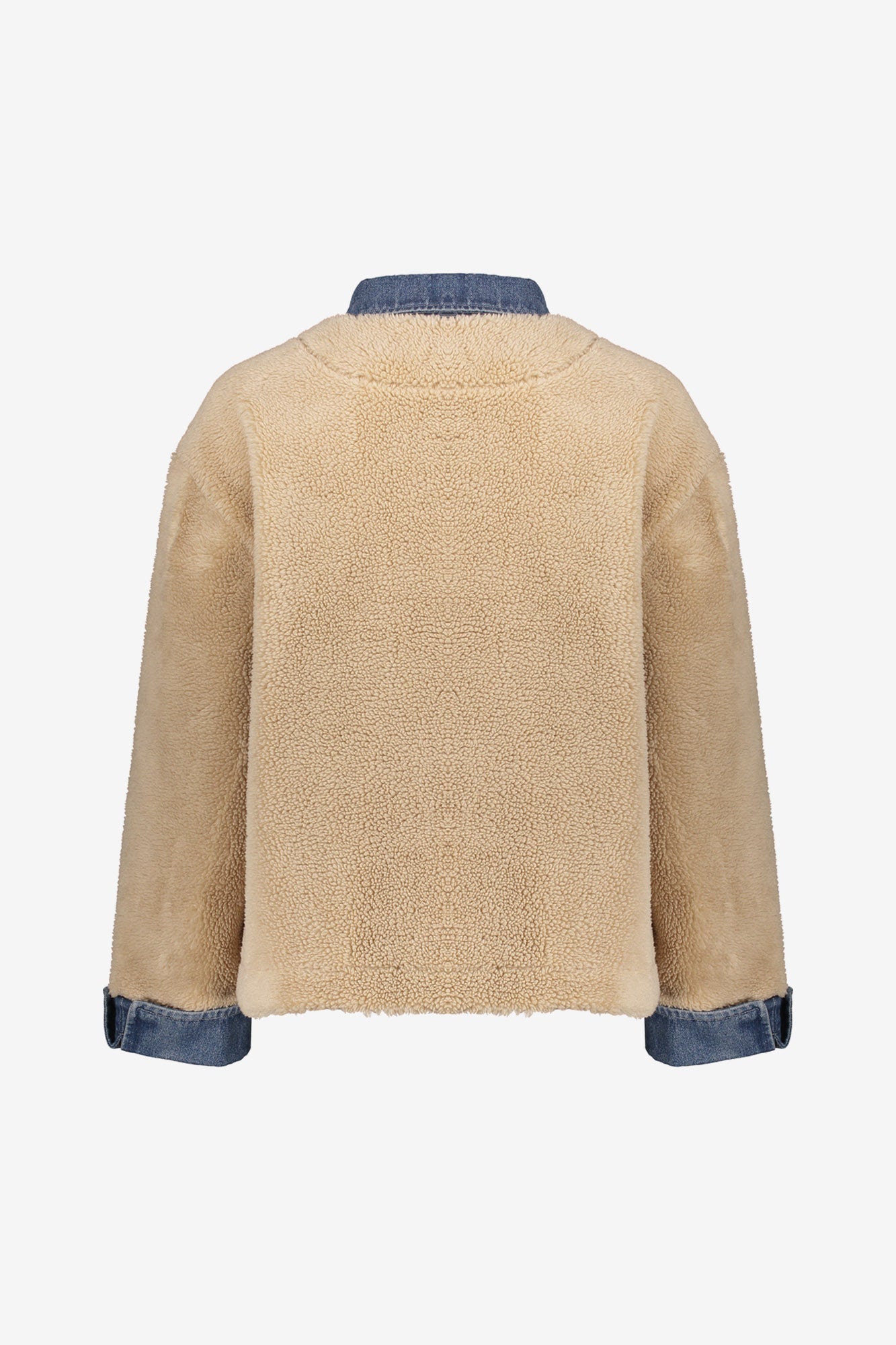 Geisha Damen-Jacke aus Denim und Teddy