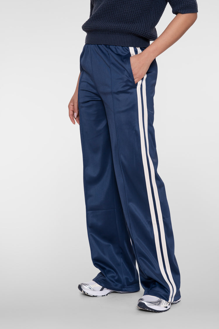Geisha wijde trackpants met bies