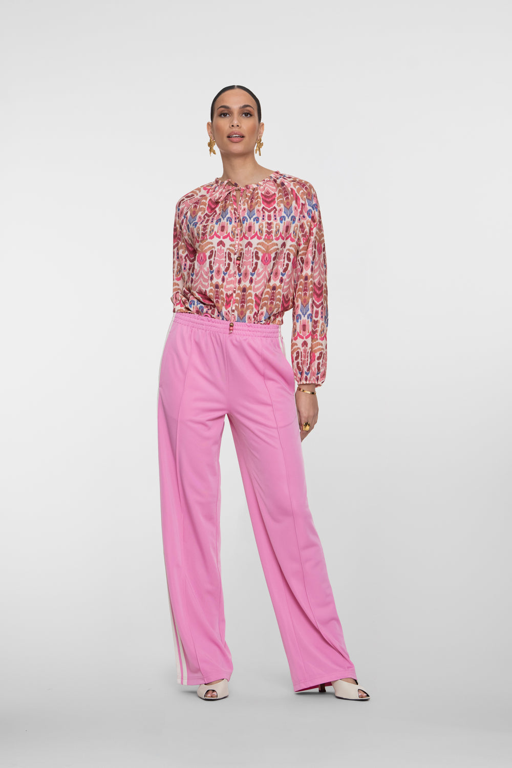 Geisha Weite Trackpants mit Seitenstreifen