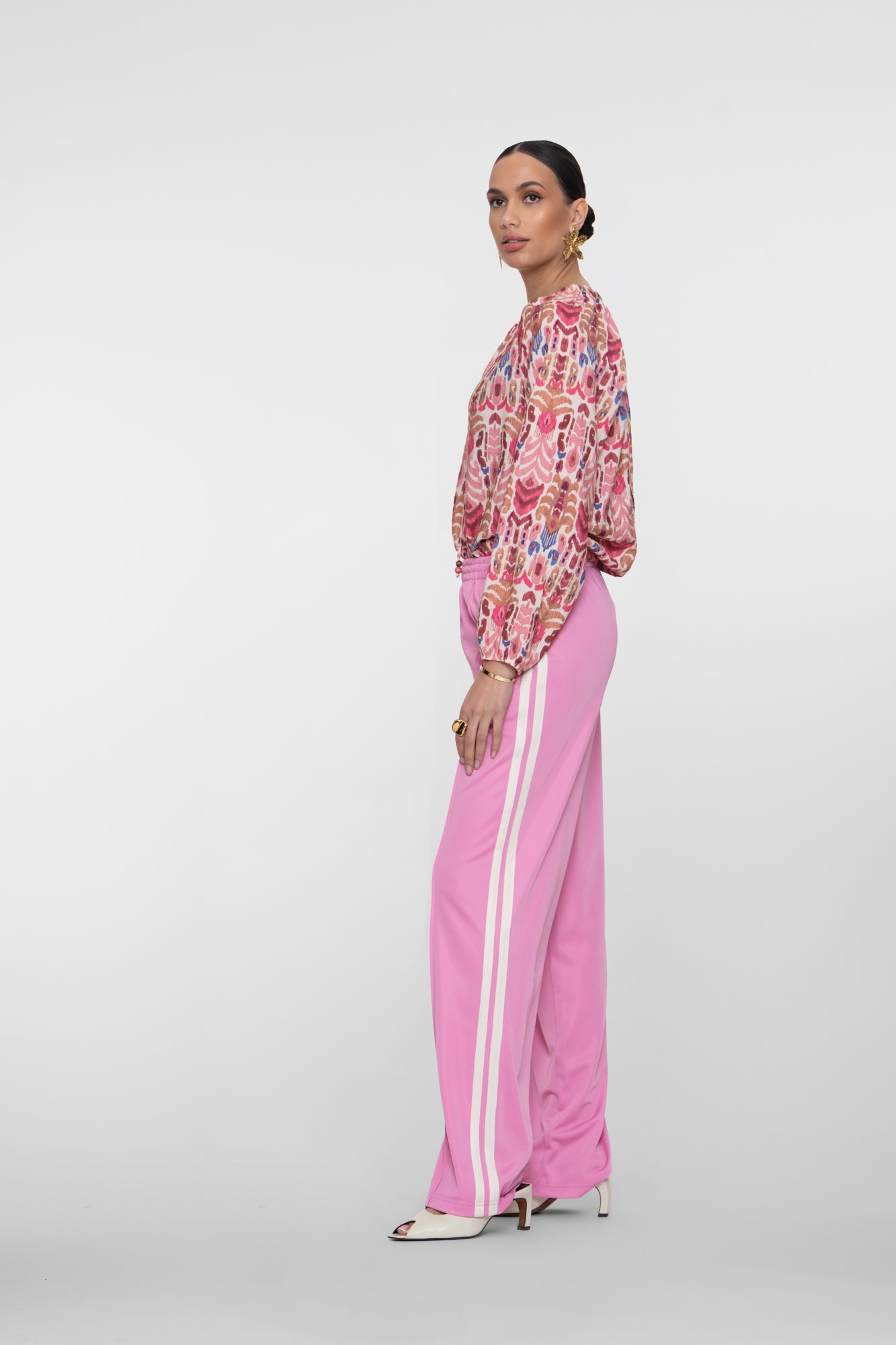 Geisha Weite Trackpants mit Seitenstreifen